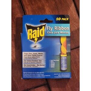Raid fly ribbon trap 10-PACK EACH, 6 Boxes, TOTAL 60 COUNT